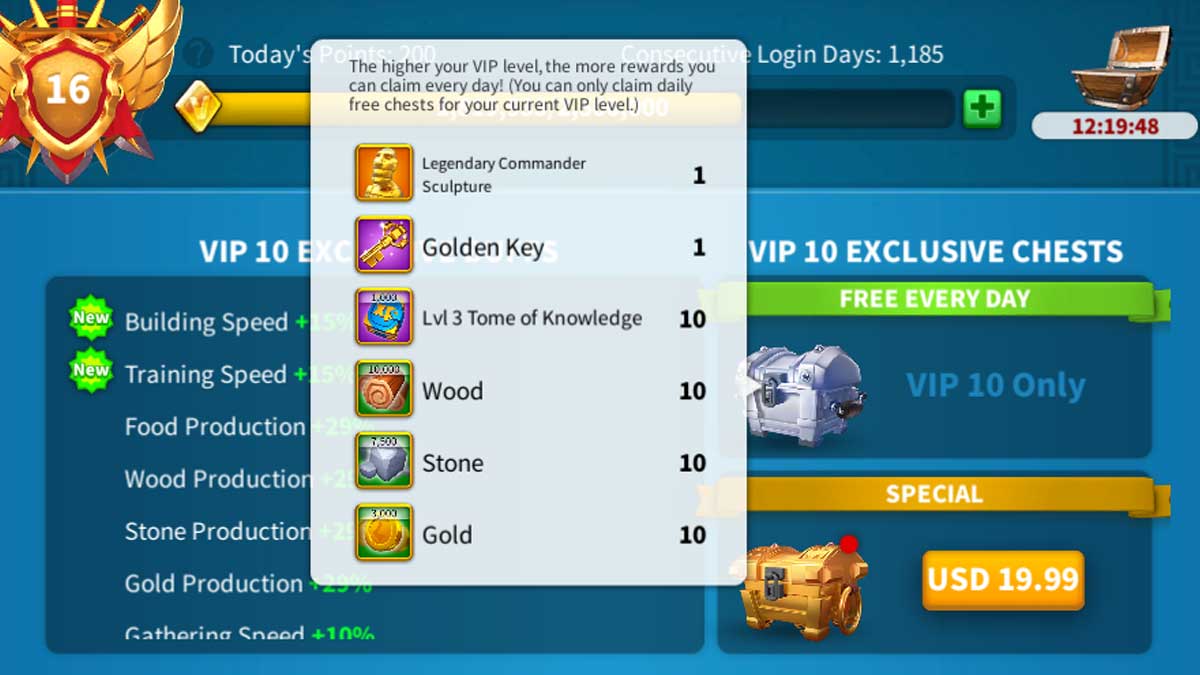 How to get free gold keys in Rise of Kingdoms(ROK)