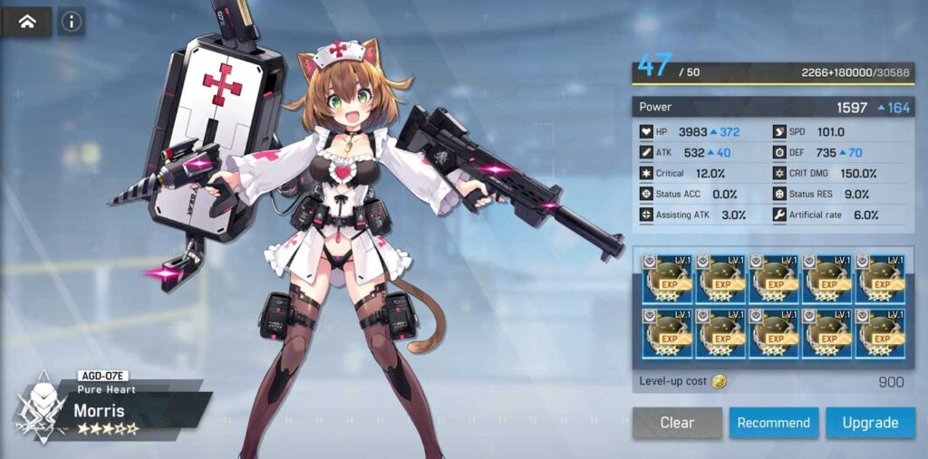 What is the maximum level in artery gear