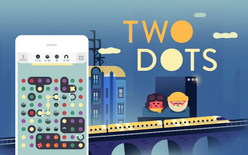 Two dots mobile game