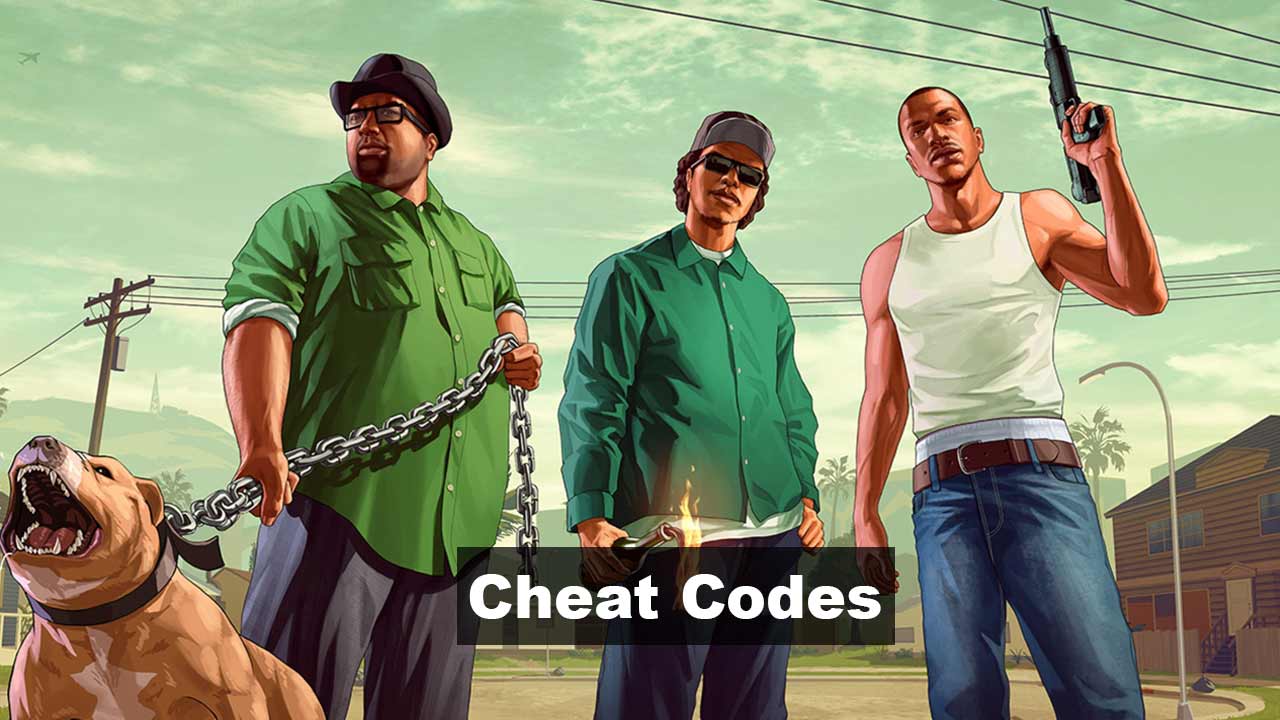 all GTA san andres cheat codes for pc, playstaion and xbox
