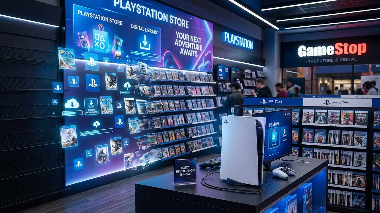 How Playstation No physical dics will affect gamestop