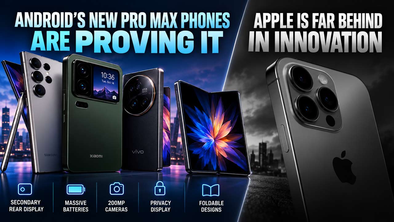 Android's New Pro Max Phones are the reason why Apple need to start bringing real innovation for the iPhones